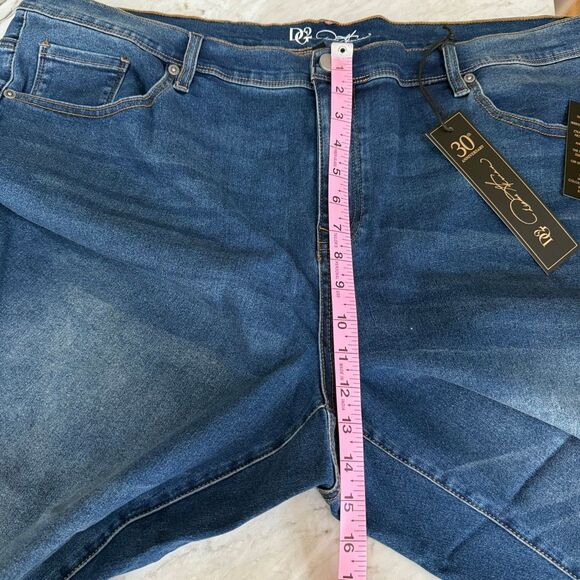 DG2 by Diane Gilman Laced Hem Ankle Skinny Jeans size 24PW NWT - Picture 8 of 9